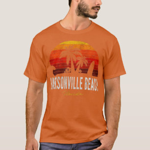 T-shirt Jacksonville Beach Floride FL Palms Surf de vacanc