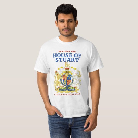 T-shirt Jacobite Stuart Monarchiste (Devant entier)