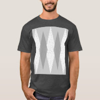 T-shirt Jacquard gris moderne du milieu du siècle