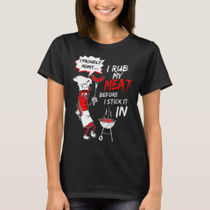 T-shirt J'Admets Avec Fierté Que Je Frotte Ma Viande Avant