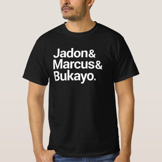 T-shirt Jadon & Marcus & Bukayo Shirt, Jadon Marcus Bukayo (Devant)