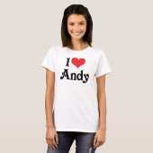 T-shirt J'adore Andy (Devant entier)