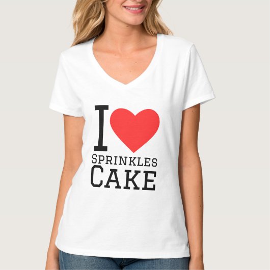 T-shirt J'adore arroser le gâteau (Devant)