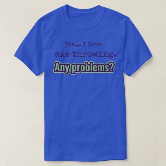 T-shirt J'adore Ax Throwing (Design devant)