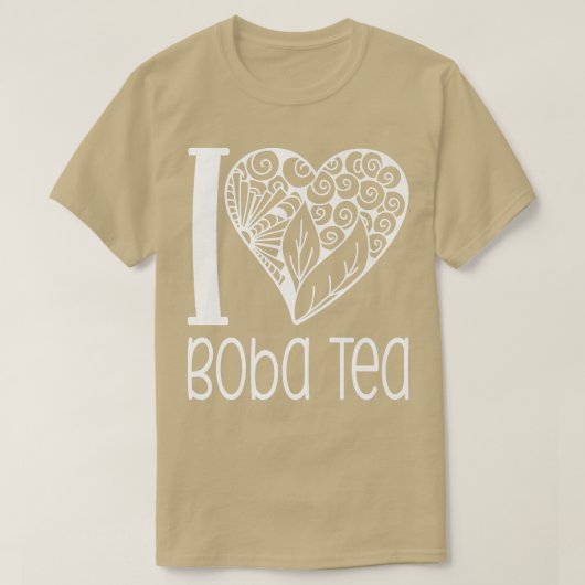 T-shirt J'adore Boba Tea pour les amateurs de Bubble Tea 1 (Design devant)