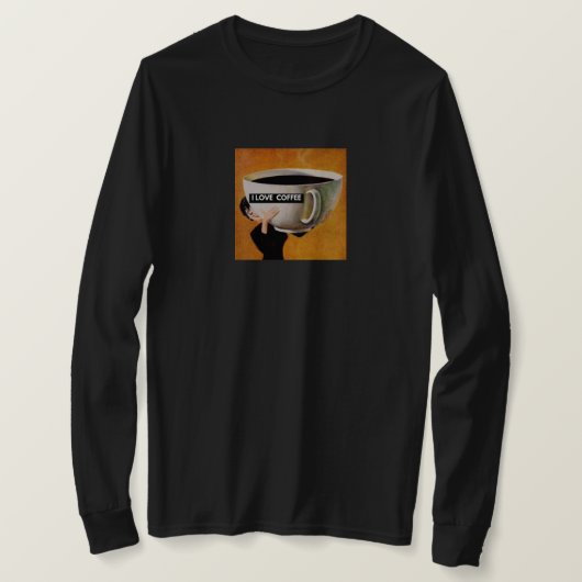 T-shirt J'ADORE CAFÉ Géant Mug Hug (Design devant)