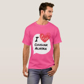 T-shirt J'adore Chugiak Alaska (Devant entier)