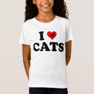 T-Shirt J'adore (Cœur) les chats