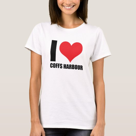 T-shirt J'adore Coffs Harbour (Devant)