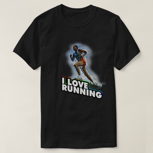 T-shirt J'adore courir (12) (Design devant)