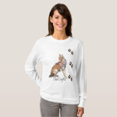 T-shirt J'adore Coyotes Trails Animal Shirt (Devant entier)