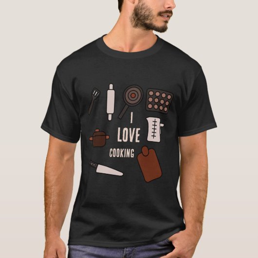 T-shirt J'adore cuisiner (Devant)