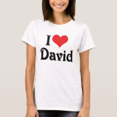 T-shirt J'adore David (Devant)