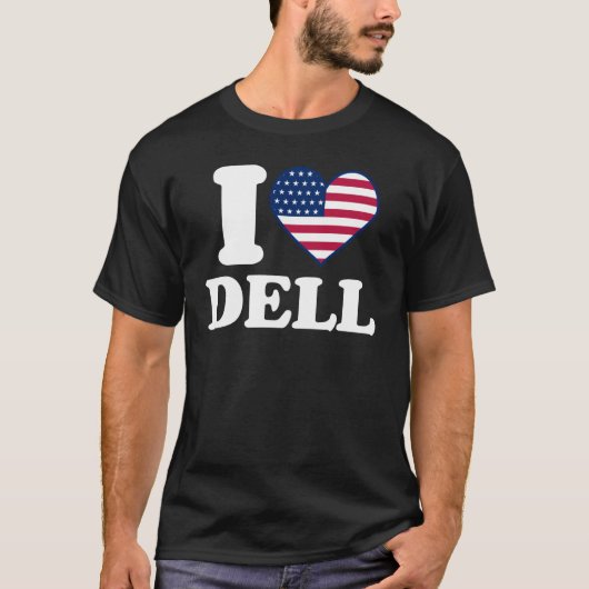 T-shirt J'adore Dell I heart Dell (Devant)