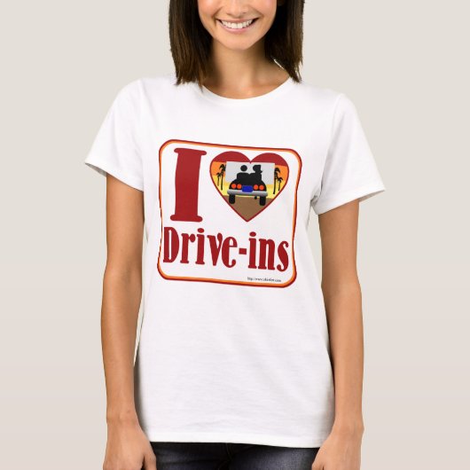 T-shirt J'adore Drive-Ins Fun Flashback Slogan (Devant)
