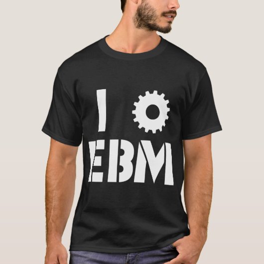 T-shirt J'ADORE EBM Blanc (Devant)