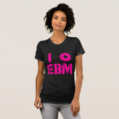 T-shirt J'ADORE EBM Rose Chaud (Devant entier)
