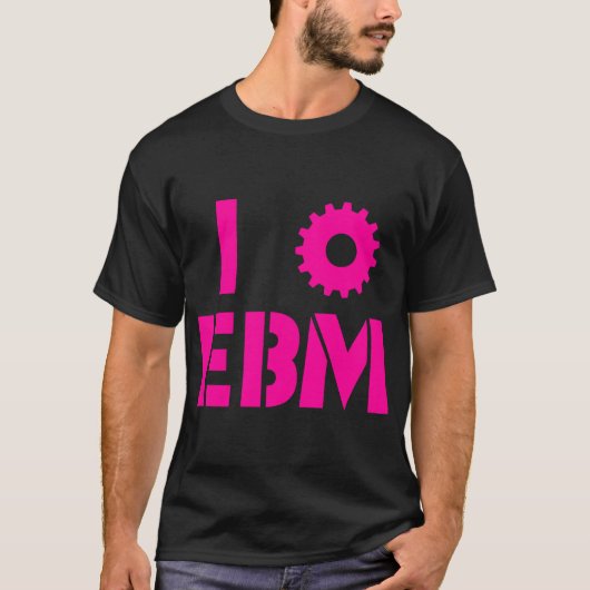 T-shirt J'ADORE EBM Rose Chaud (Devant)