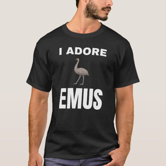 T-shirt J'adore Emus (Devant)