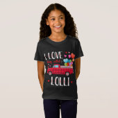 T-Shirt J'adore être appelé Lolli Valentine's Day Truck Re (Devant entier)