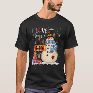 T-shirt J'adore être un bonhomme de neige G ma Noël Santa