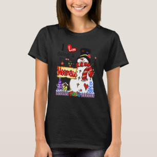 T-shirt J'adore être un bonhomme de neige Meemaw Noël Xmas