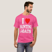 T-shirt J'adore (J'aime) les chèvres qui s'évanouissent Dr (Devant entier)