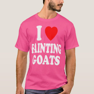T-shirt J'adore (J'aime) les chèvres qui s'évanouissent Dr