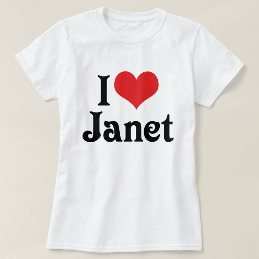 T-shirt J'adore Janet (Design devant)