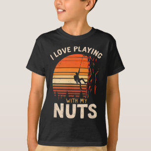 T-shirt J'adore jouer avec mes écrous, plaisir de grimper