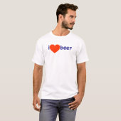 T-shirt J'adore la bière ! (Devant entier)