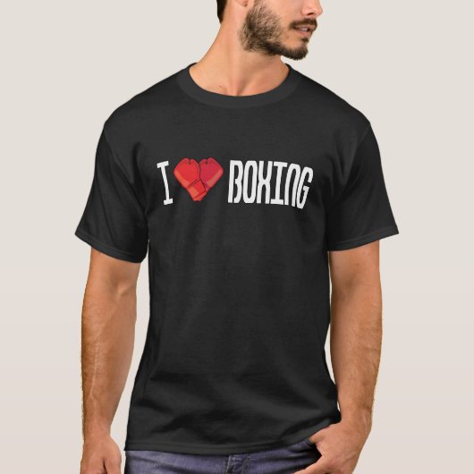 T-shirt J'adore la boxe (Devant)