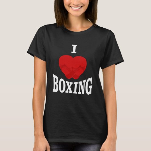T-shirt J'adore la boxe, pour les boxeurs et les fans Swea (Devant)