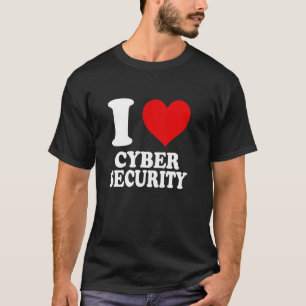 T-shirt J'adore la cyber-sécurité