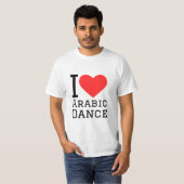 T-shirt J'adore la danse arabe (Devant entier)