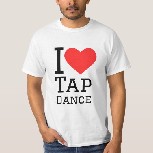 T-shirt J'adore la danse du robinet (Devant)