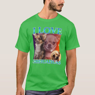 T-shirt J'adore la famille des Chihuahuas