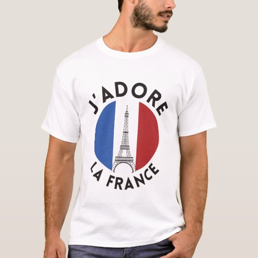 T-shirt J'adore la France (Devant)