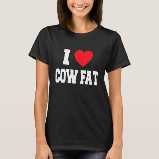 T-shirt J'adore la graisse de vache (Devant)