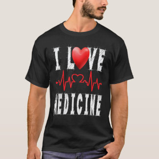 T-shirt J'adore la médecine Infirmière dort toute la jour