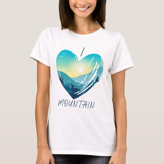 T-shirt J'adore la montagne (Devant)
