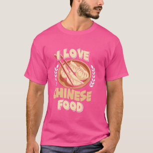 T-shirt J'adore la nourriture chinoise la nourriture asiat