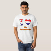 T-shirt J'adore la Pays-Bas (Devant entier)