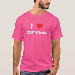 T-shirt J'adore la pêche à la truite - Pêcheur Poisson Lac