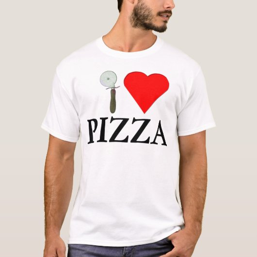 T-shirt J'adore la pizza (Devant)