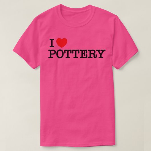 T-shirt J'adore la poterie 16 (Design devant)