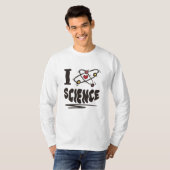 T-shirt J'adore la science (Devant entier)