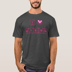 T-shirt J'ADORE LA SCIENCE Tableau Périodique des Éléments