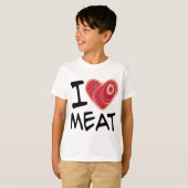 T-shirt J'adore la viande (Devant entier)
