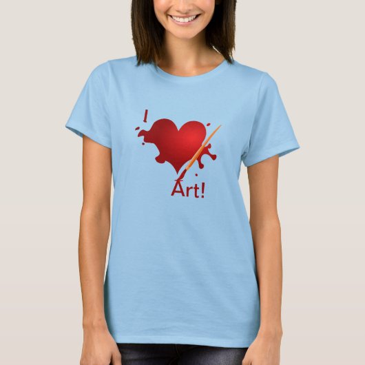 T-shirt J'adore l'art ! (Devant)